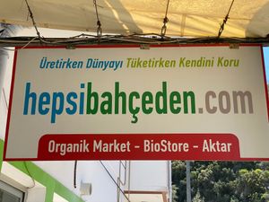 The sign. at Hepsibahceden in Fethiye