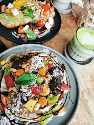 Schoko French toast at Alua Catering Cafe in Dresden