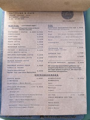 drinks  at Alua Catering Cafe in Dresden