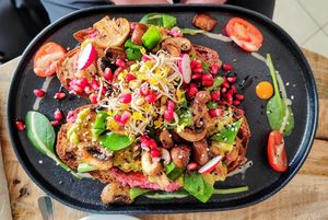 Pilzbrot at Alua Catering Cafe in Dresden