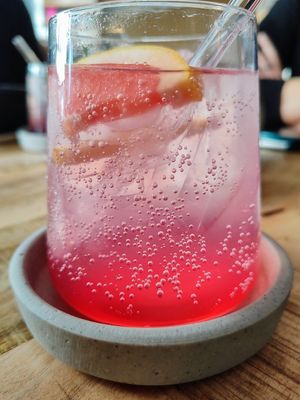 Grapefruit-Limonade at Alua Catering Cafe in Dresden