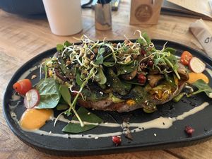 Avocado smash  at Alua Catering Cafe in Dresden