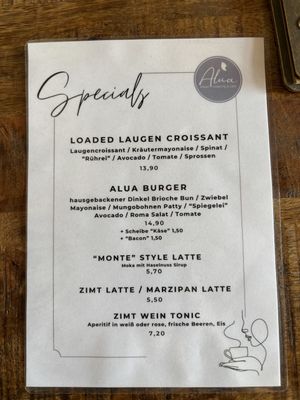Spring '25 specials  at Alua Catering Cafe in Dresden