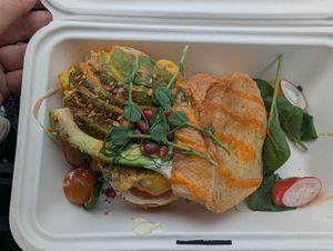 Egg Drop Sandwich at Alua Catering Cafe in Dresden