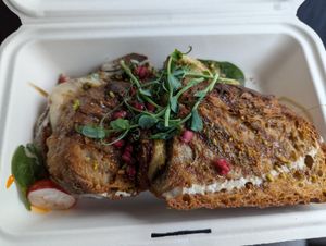 Mozzarella Sandwich at Alua Catering Cafe in Dresden