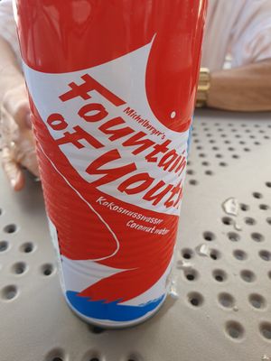 Coconut water at Alua Catering Cafe in Dresden