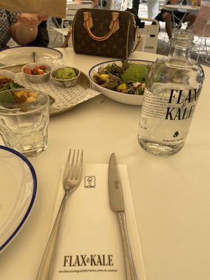Lunch  at Flax & Kale - La Roca Village in Barcelona