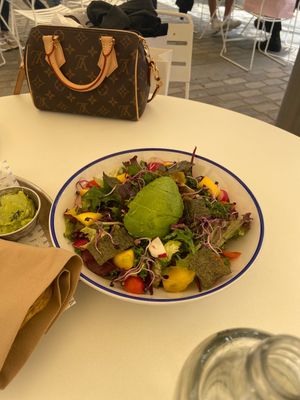 Leafy salad  at Flax & Kale - La Roca Village in Barcelona