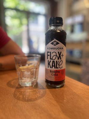Kombucha cola  at Flax & Kale - La Roca Village in Barcelona