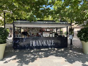Front outside   at Flax & Kale - La Roca Village in Barcelona
