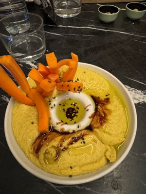 Hummus  at Petra in Sevilla