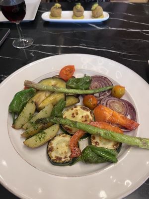 the most expensive veggies of my life  at Petra in Sevilla