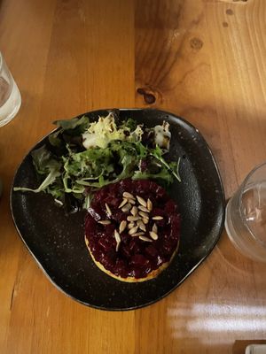 Tartar de remolacha   at Petra in Sevilla