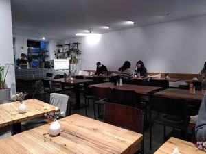 Cosy indoor sitting area at IVY Bistro & Café in Hamburg