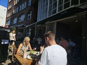 Outside at IVY Bistro & Café in Hamburg