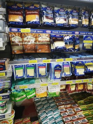 Vegan cheese at Massy Stores Supermarket in Bridgetown