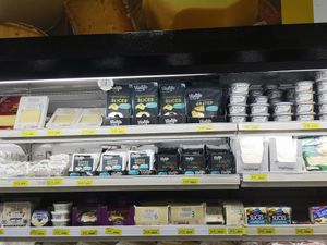 Vegan creams and cheese at Massy Stores Supermarket in Bridgetown
