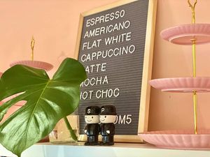 Range of vegan milks available at Blooms Cafe in Emsworth