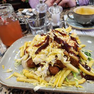 Vegan chicken gyro at Nomad Cafe and Deli in Harrogate