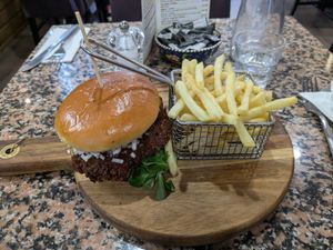 Vegan Sweet & Savoury Burger at Nomad Cafe and Deli in Harrogate