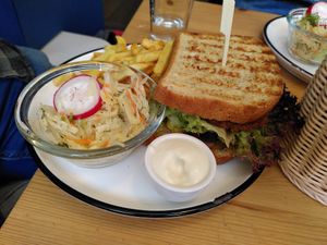 Burger at Katers Köök in Hamburg