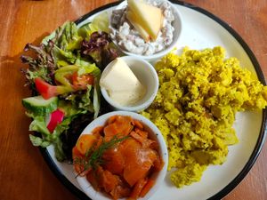 Scrambled tofu at Katers Köök in Hamburg