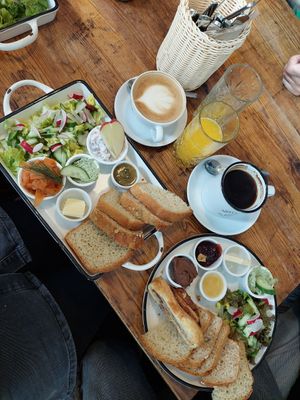 Nordic breakfast and sweet breakfast (Köök breakfast) at Katers Köök in Hamburg
