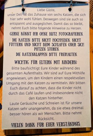 Menu page at Katers Köök at Katers Köök in Hamburg