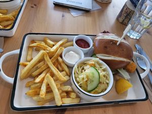 Backfischbrötchen at Katers Köök in Hamburg