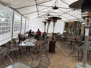 Tent with heaters  at Casa de Vino 57 in St Augustine