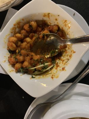 Chana chaat  at Buddha House in Torrox Costa