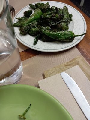 Pementos de Padrón. at Mesón O Recuncho in Viveiro