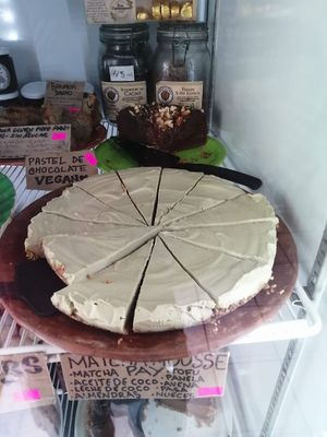 Vegan Te Matcha Mousse Pay at Yu'gupa in Mazunte