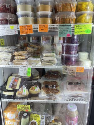 Some of the fridge selection  at Yu'gupa in Mazunte