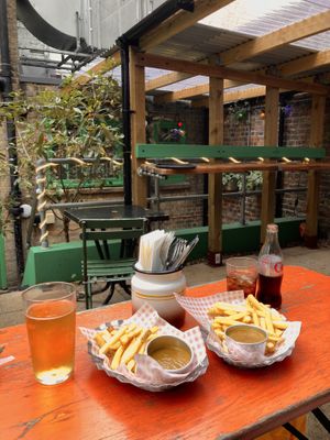 Curry & chips (vegan and gf)  at Pint Shop in Cambridge