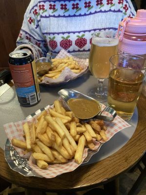 Chips & curry sauce (VE/GF) #Veganuary at Pint Shop in Cambridge