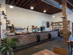 Inside at Plant Bass Vegan Deli in Harvey