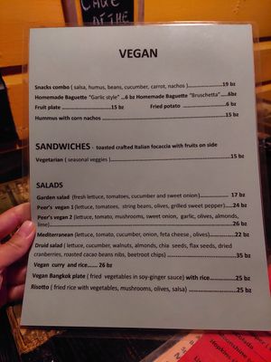 Vegan at Peer's Place in Hopkins