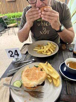 Burgers 🍔   at Glee Coffee Roasters in Wyong