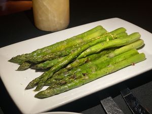 Seasonal asparagus   at Herb Alpert's Vibrato Grill Jazz in Los Angeles