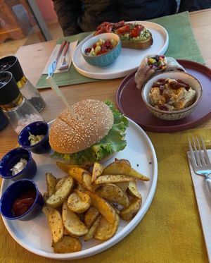 Blackbean Burger  at The Rabbit Hole in Dalyan