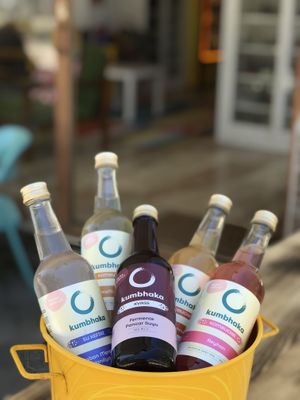 Kombucha,Beetroot Kvass,Water Kefir  at The Rabbit Hole in Dalyan