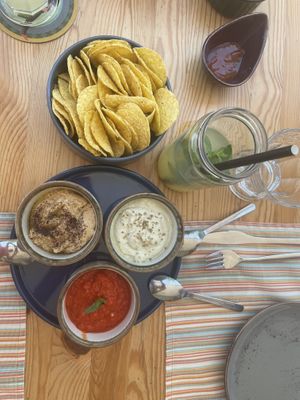 Dips and nachos  at The Rabbit Hole in Dalyan