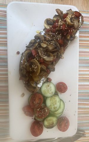 Creamy mushrooms  at The Rabbit Hole in Dalyan