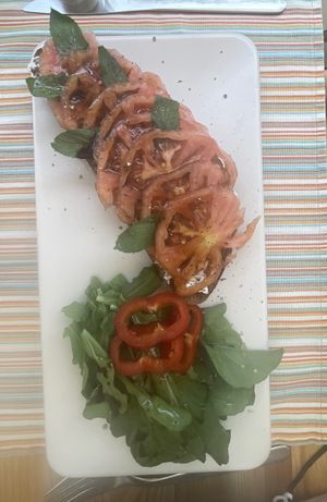 Tomato and balsamic   at The Rabbit Hole in Dalyan