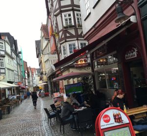 outside at Mevlana in Marburg