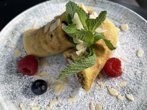 Marokkanischer Pfannkuchen Vegan 🌱   at Picknick Cafe - City in Frankfurt