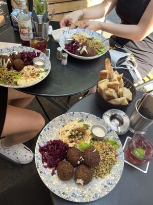 Falafel plate   at Picknick Cafe - City in Frankfurt