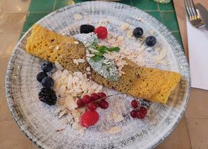 Marokkanischer Pfannkuchen at Picknick Cafe - City in Frankfurt