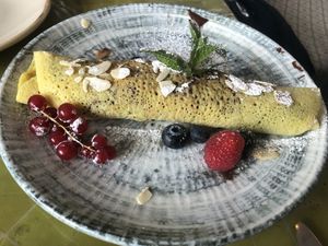 Moroccan pancakes  at Picknick Cafe - City in Frankfurt
